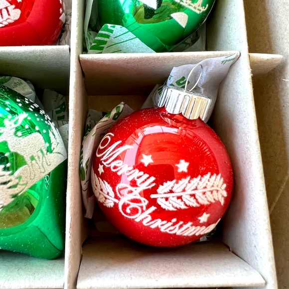 12 Radko Xmas Holiday Splendor Signature Flocked Tulips & Ball Ornaments - Picture 4 of 16